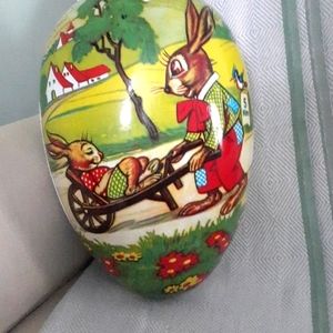 Extra Large Paper Mache German Easter Egg